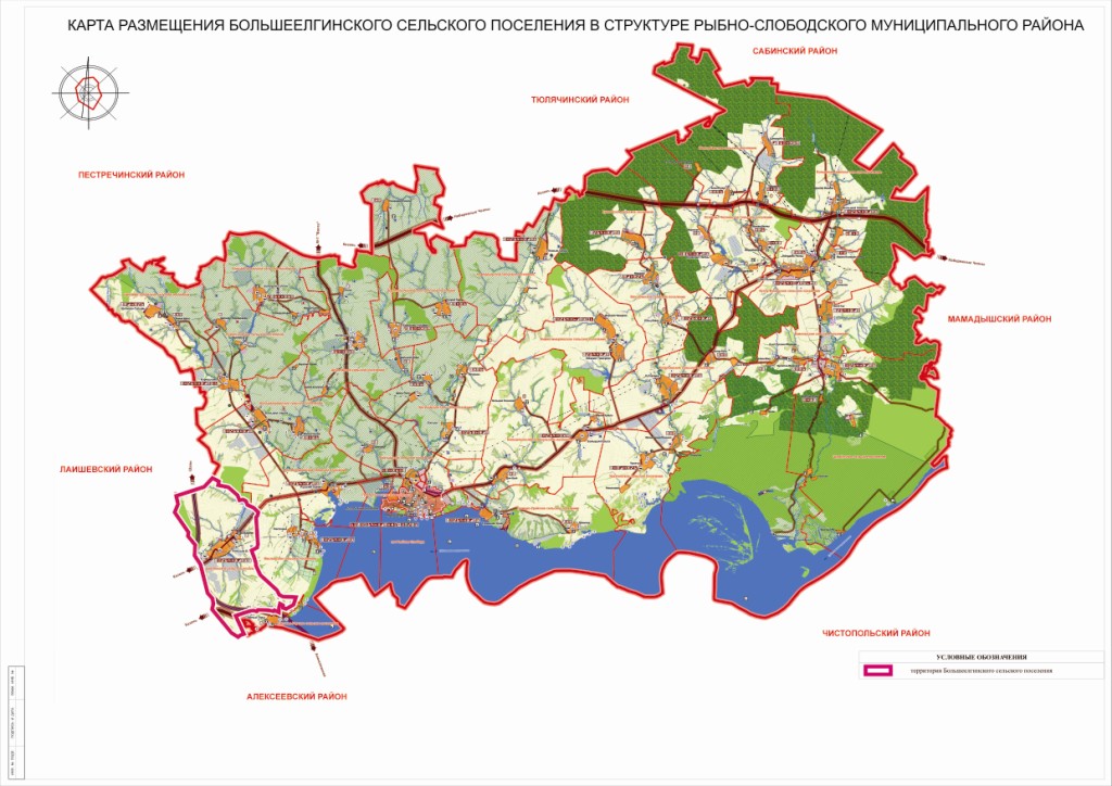 Старая карта пестречинского района